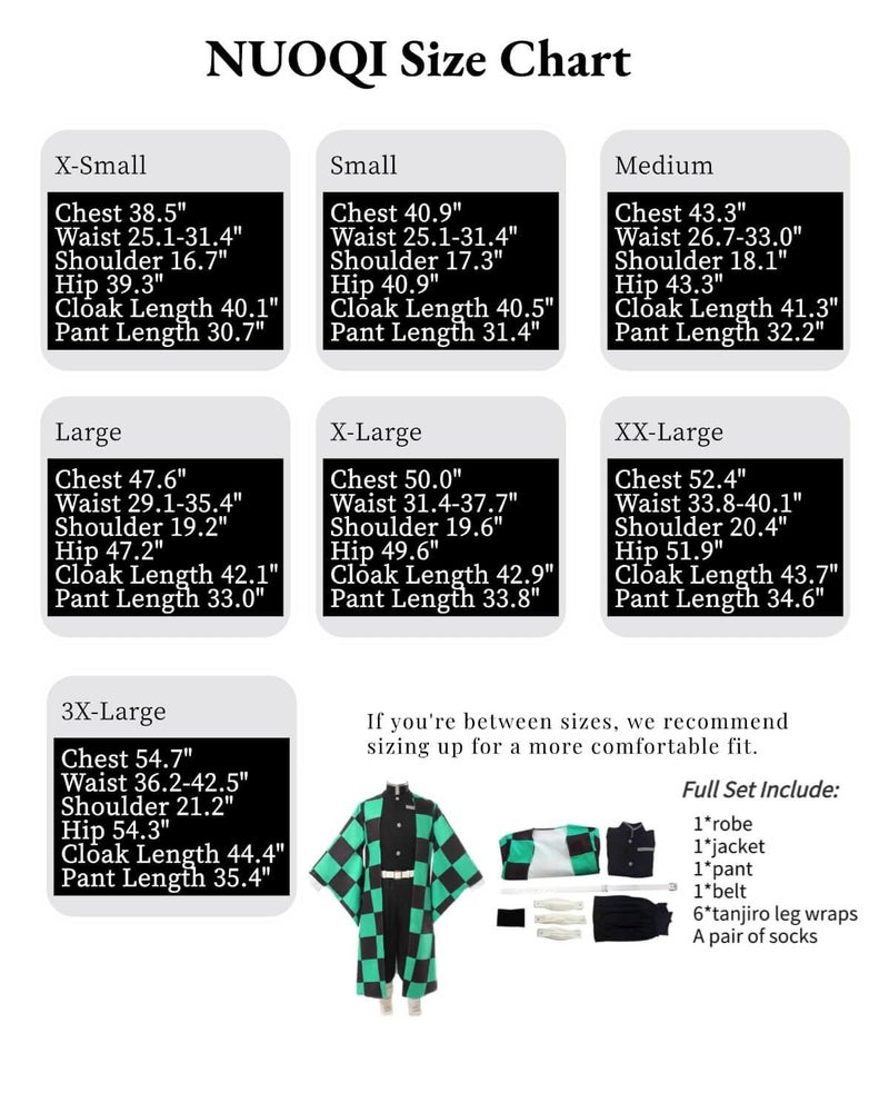 Nuoqi Tanjiro Cosplay Outfit Tanjiro Kamado Cosplay Costume Anime Robe Kimono Outfit Halloween Costume S Green - Image 5